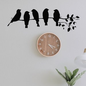 Birds on a Branch metal Wall decor, Metal Bird Wall Art, Living Room Wall Art, Wall Hanging, Bird Art, Robin, Bird Sign, Birds on Branch