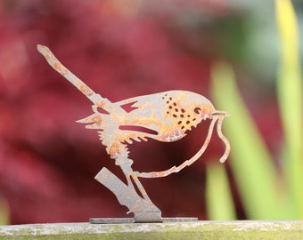 Rusty Metal Bird, Rusty Robin, Rusty Metal Robin, Garden Ornament, Metal Art Work, Metal Bird