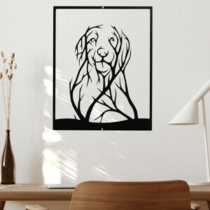 Golden Retriever Wall Art, Golden Retriever Wall decor, Home Decor, Golden Retriever Decor, Pet Decor, Metal Dog Wall Art, Labrador