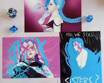 Arcane Jinx print A5 - Fanart