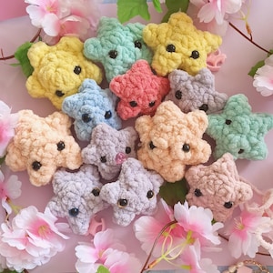 Wishing Star Crochet Plush Handmade (not for under 7yo)