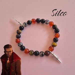 Pulsera Arcane Silco / Versión sin brillo - Charms inspirados con cristales naturales