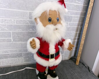 VTG 1992 Telco Christmas Santa Troll Animated 22