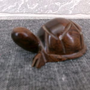 VTG Ironwood Carved Turtle