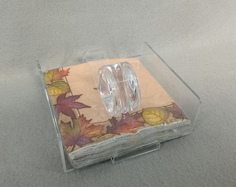 VTG Clear Acrylic Napkin Holder Cocktail Size