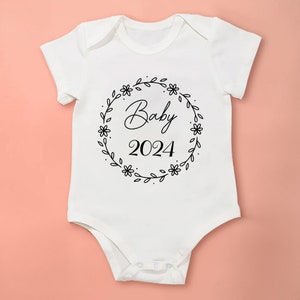 Body ludique pour enfants avec de jolis imprimés Body blanc à manches courtes pour enfants avec une inscription Coton naturel Pour les enfants image 1