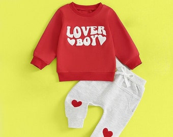 Felpa a maniche lunghe e pantaloni elasticizzati per bambini Set di abbigliamento per bambini Pantaloni elastici per bambini e felpa ricamata Pratico set per bambini