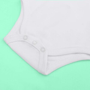 Children's Bodysuit White patterned bodysuit Cute design for kids Children's Bodysuit Bodysuit with hearts Stay wild Baby Infant New baby image 9