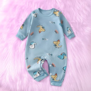 Adorable body animal pour enfants Vêtements uniques pour enfants. Tenue mignonne pour tout-petits FunToddlerFashion Body coloré pour enfants Body en coton Bleu