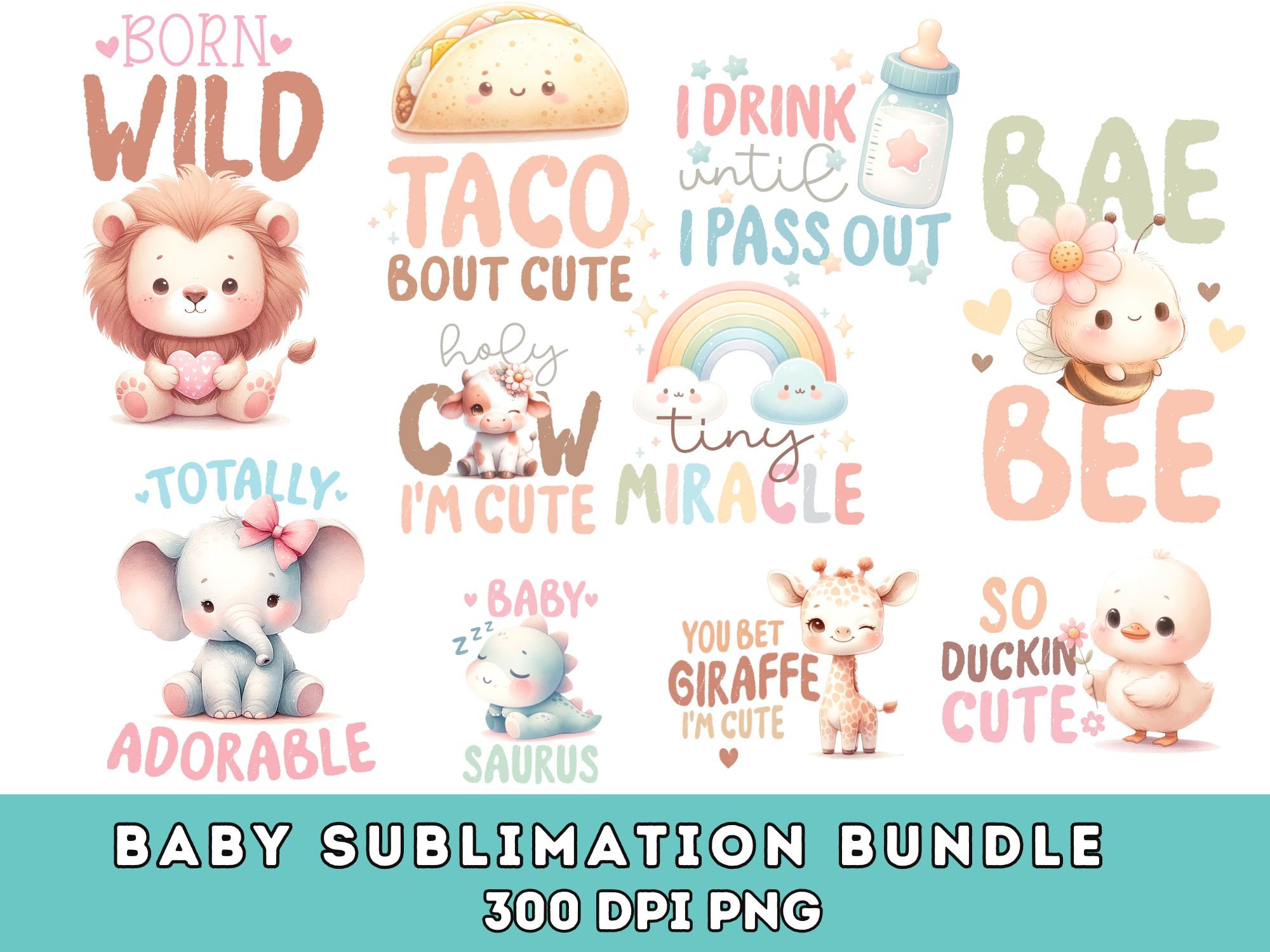 Baby PNG Bundle, Baby Onesie Png, Funny Baby Png, Baby Newborn Png, Newborn Png Bundle, Baby Quote Bundle, Cute Baby Sayings Png Shirt