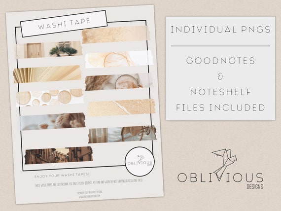 digital washi tape clipart collection neutral beige etsy