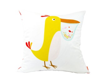 Limited Edition Pelican Pillow 20 Inches Square Pillow