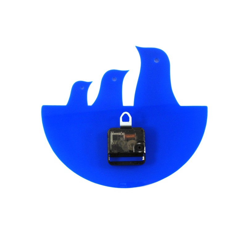 Cobalt Blue Bird Nest Hanging Clock Wall Clock Wall Decor
