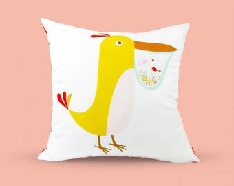 Cuscino Pelican in edizione limitata, 20 pollici quadrati