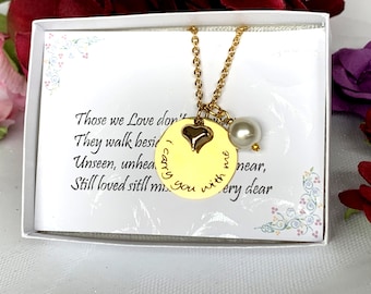Miscarriage Remembrance - Personalized Jewelry - Miscarriage Necklace - Infant Loss Jewelry, I Carry You With Me Necklace • Memory Necklace