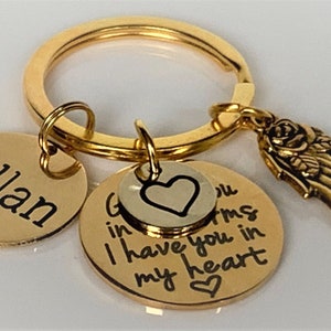 Personalized Memorial Keychain, God Has You in His Hands I Have You in ...