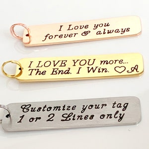 Drive Safe Keychain, Customizable Rectangle key chain, Anniversary gift, Engraving Steel Bar, Best friend Boyfriend gift, Gift New driver