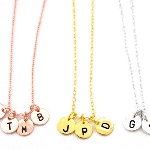 Carta de collar inicial personalizada, árbol genealógico personalizado Joyería para niños, collar inicial personalizado, collar de carta, regalo de hermana, regalo de mamá