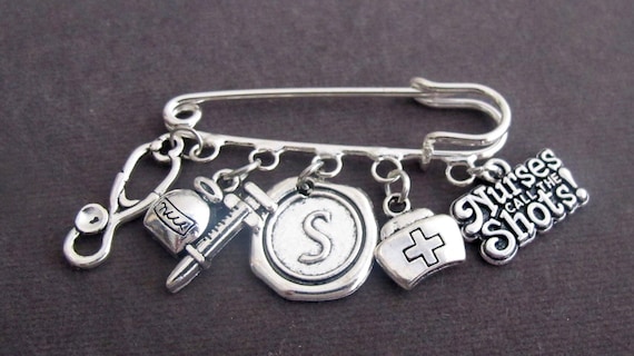Nurses Call The Shots Safety Pin Brooch Nurse Graduation gift | Etsy