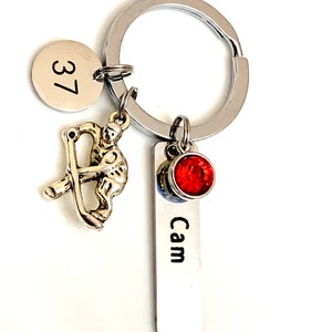 Ice Hockey player keychain, Ice Hockey Coach gift,Ice Hockey Mom Gift, Personalized Hockey Player Name and Number gift, Free Shipping In USA