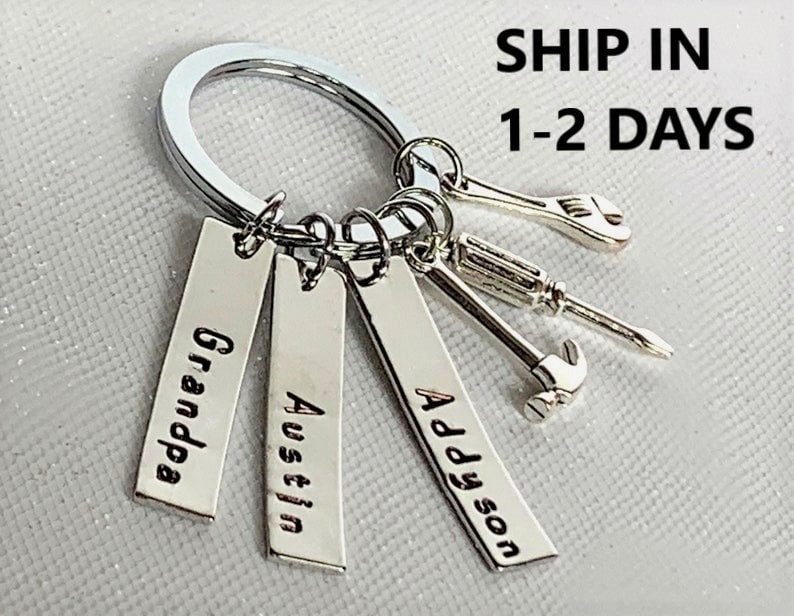 Download Grandpa Keychain Grandpa Gift Father S Day Gift Grandad Gift Grandfather Keyring Personalized Grandpa S Tools Keychain Free Shipping Usa