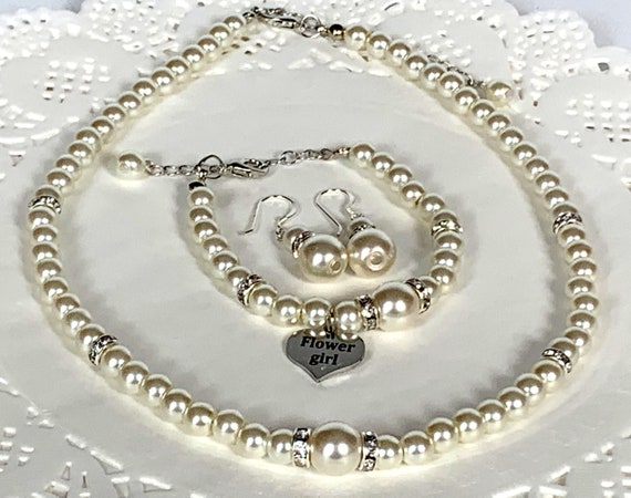 Flower girl jewelry sets wedding outlet