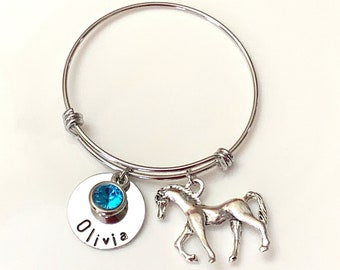 Pulsera Con Dije De Caballo, Joyería Ecuestre Para Amantes De Los Caballos, Pulsera Ajustable Con Forma De Poni Infinito Para Mujeres, Adolescentes Y Niñas, Metal, No Es Una Piedra Preciosa