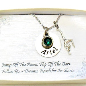 Turnster ketting gepersonaliseerde gymnastiek cadeau.-Gymnastiek ketting, gymnastiek sieraden, cadeau voor haar, gymnast klasse cadeau, gymnast ketting
