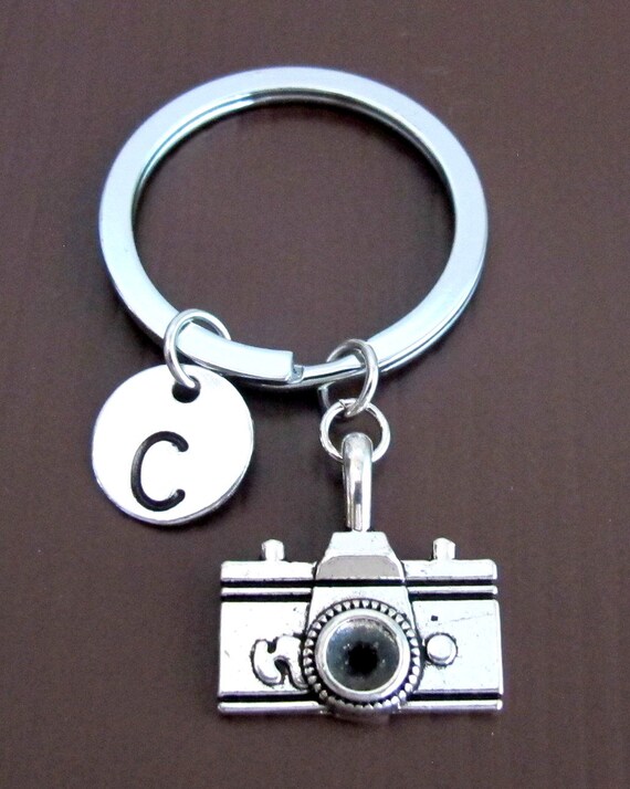 Camera keychain Personalized Keychain Camera Key ring Etsy