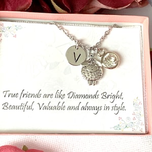 Sheep Necklace, initial sheep necklace, Sheep charm necklace, Personalised sheep necklace, Sheep Charm Necklace for Kids, Sheep themed gift