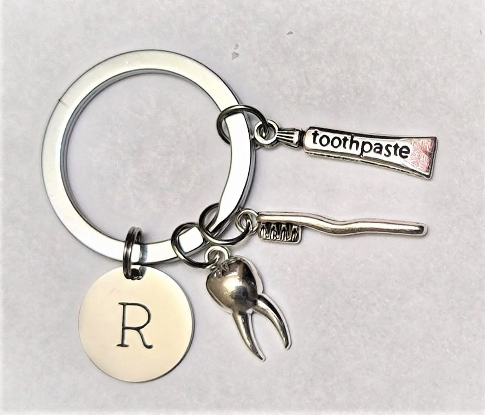Dental Hygienist Keychains Personalized Dental Hygienist Etsy