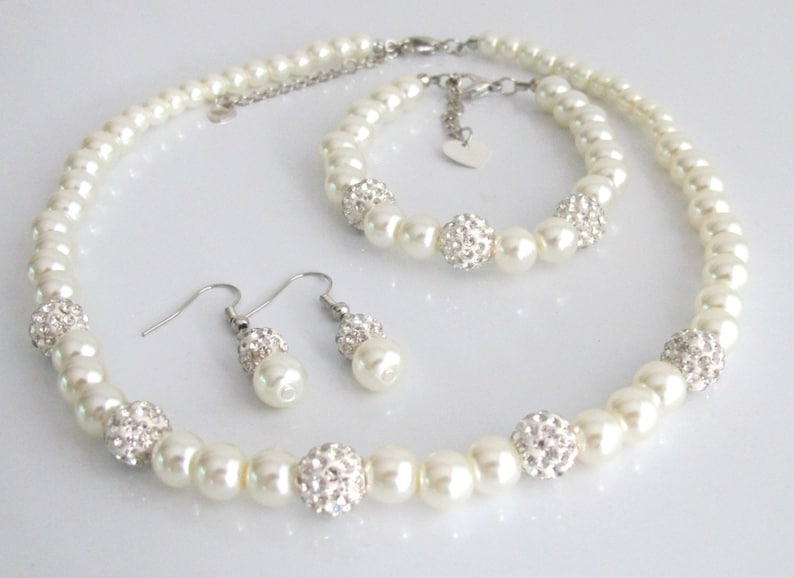 Flower Girl Jewelry Set,flower girl necklace,flower girl brafelet,Junior Bridesmaid Jewelry,Childrens Jewelry,wedding gift Free Shipping USA