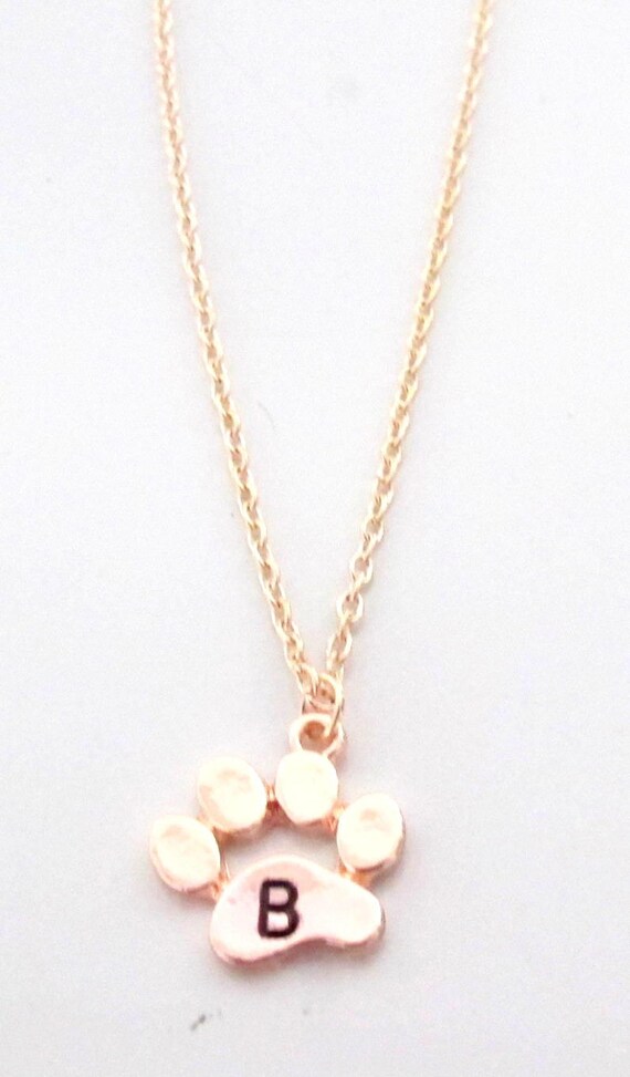 etsy paw print necklace