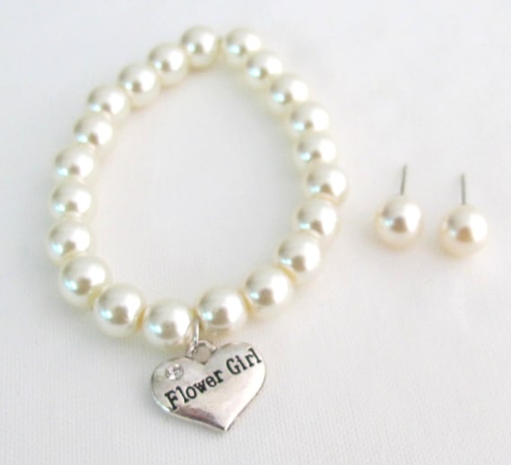 etsy flower girl bracelet