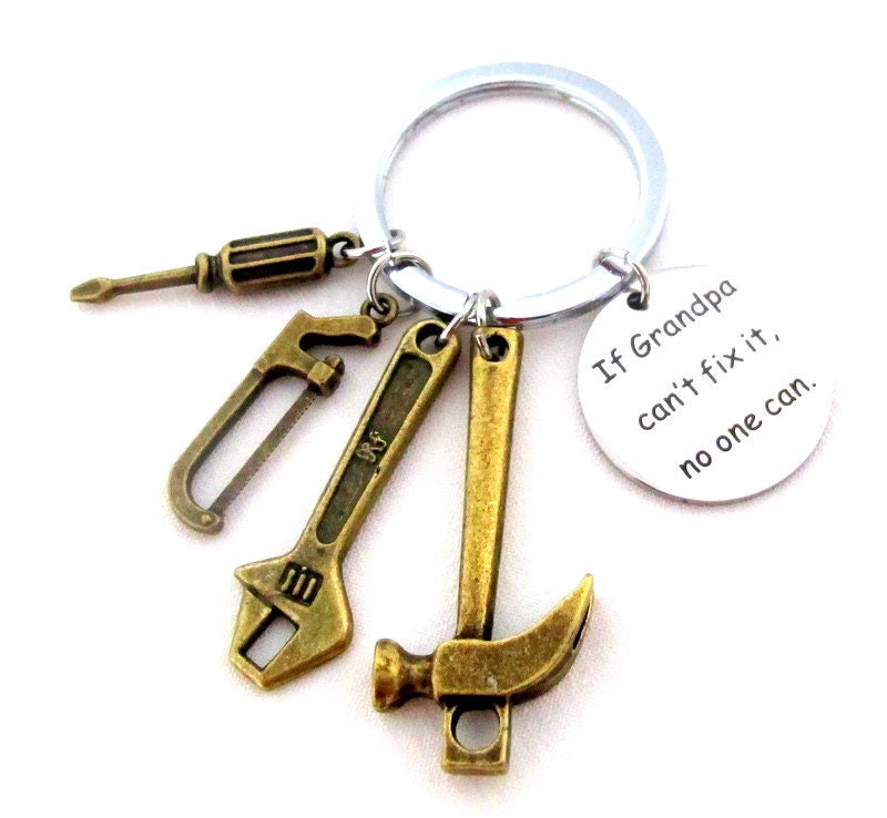 Download Gift For Grandpa Father S Day Gift Gift For Daddy Grandpa Tools Keychain Gift For Papa If Grandpa Can T Fix It No One Can Free Shipping Usa