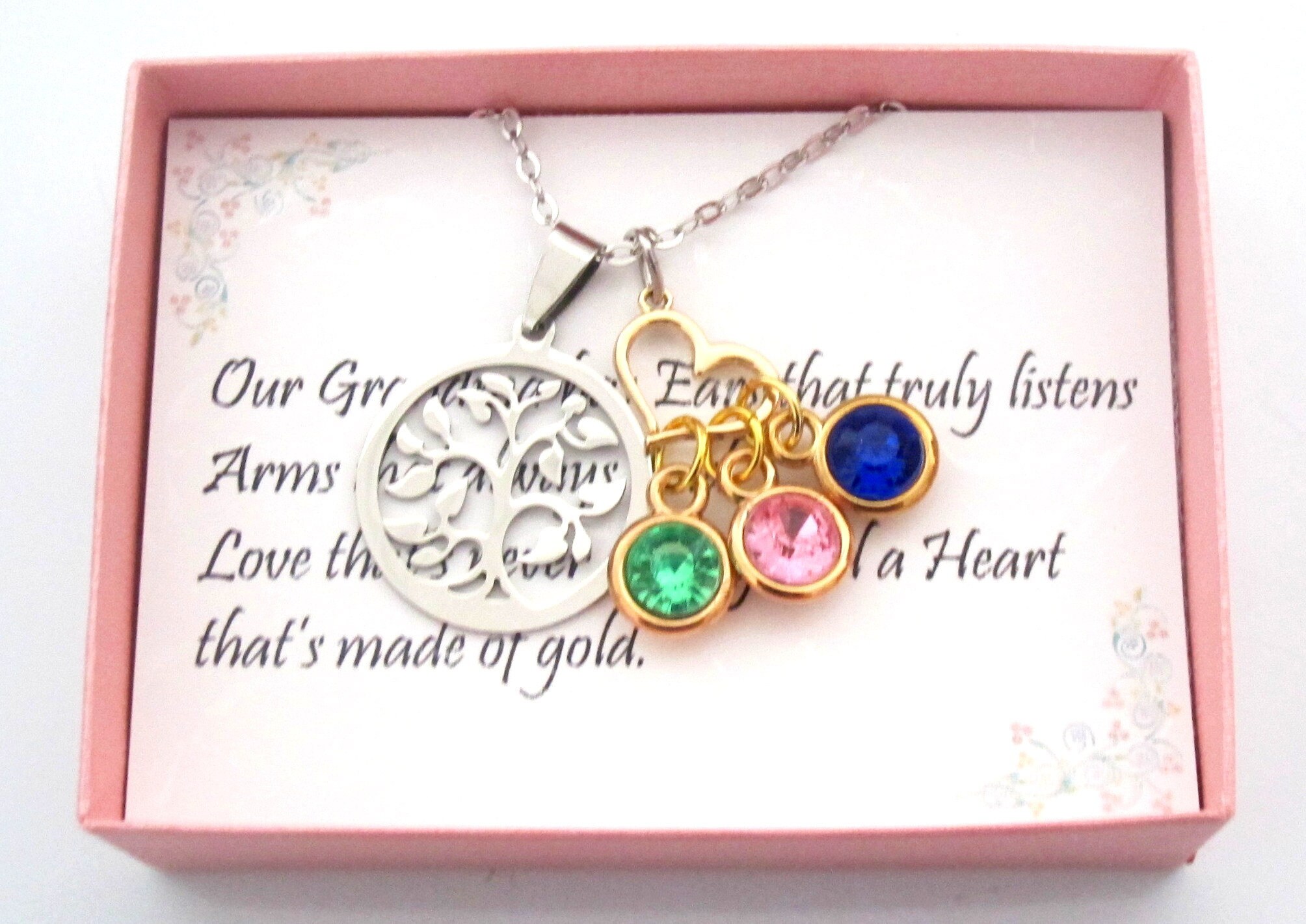 personalized birthstone jewelry for grandmothers