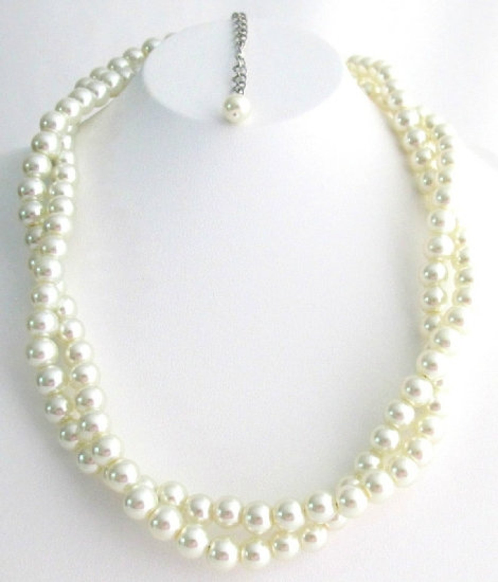 Blush Pink Pearl Necklace Twisted Pearl Necklace Baby Pink Etsy