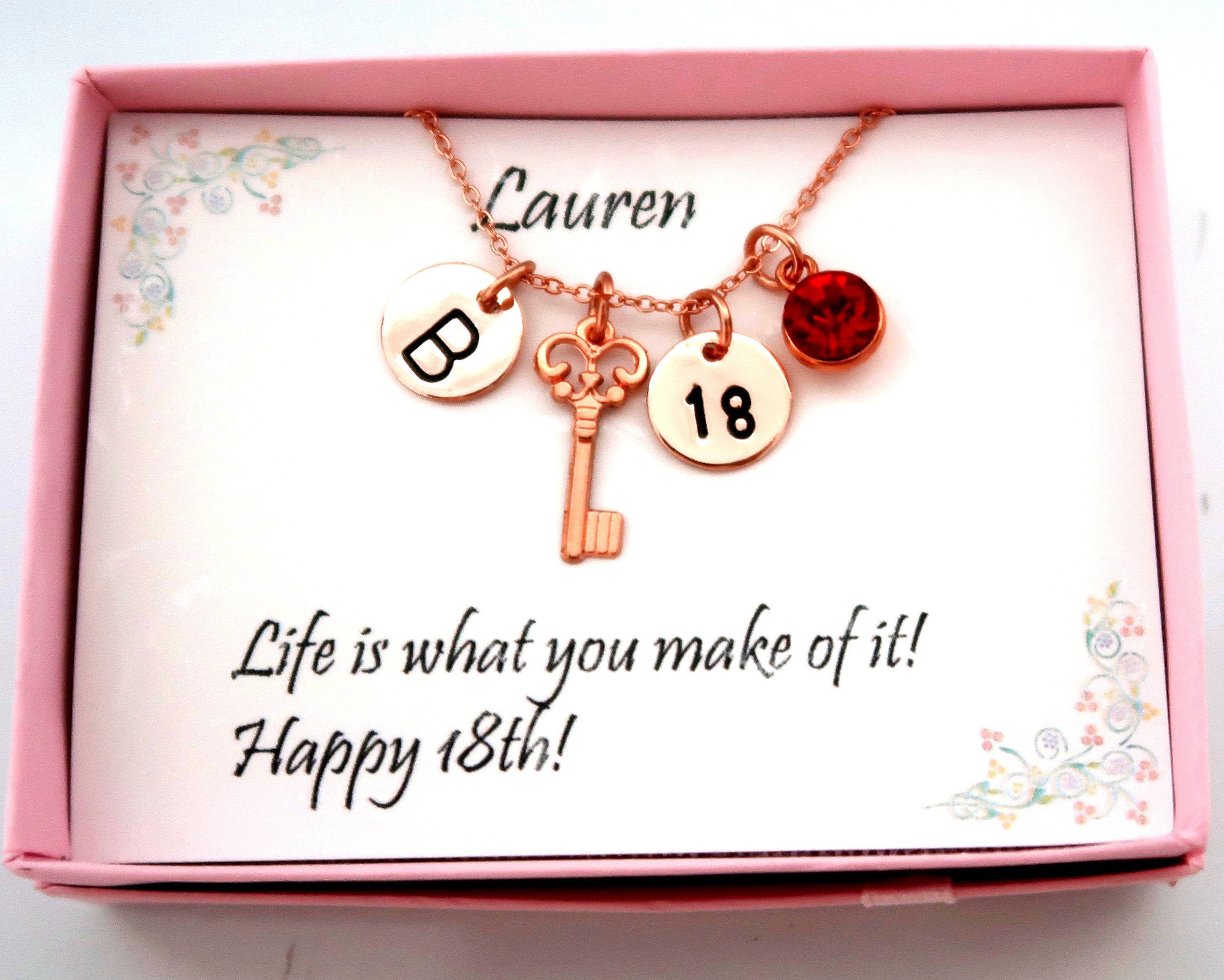 18th Birthday Necklace,Age Tag Necklace,Personalized