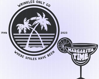 Beach Rock BUNDLE cutting machine svg for t-shirts decals prints buffett gift margarita vacation party ocean clipart classic rock music