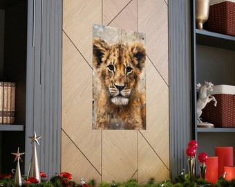 Wild Safari: Adorable Animal Art Print for a Jungle-themed Nursery with Lion and Other Safari Animals