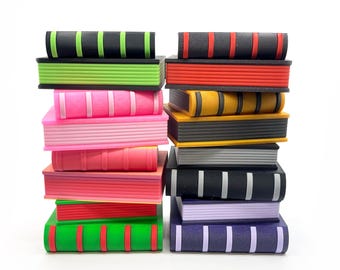 Book Stack Box - 3D Printed Organizer & Container - Practical Solution for Book Lovers