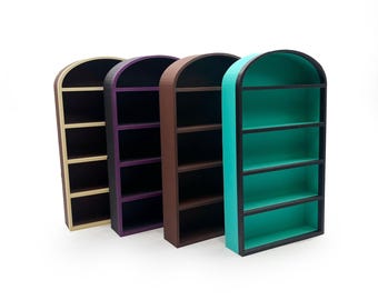 3D Printed Mini Bookshelf – 9x5 in Display Bookcase for Minis