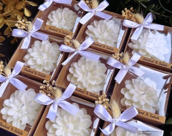 Lotus Candle/ Wedding Favors/ Wedding Favors For Guest in Bulk/ Wedding, Birthday and Event Favor/  Luxury Wedding Gift/ Engagement Favor