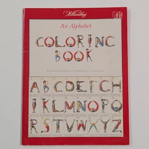 Vintage Alphabet Coloring Book - Williamsburg - Comical Hotch-Potch - Posture-Master