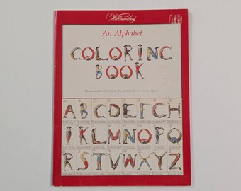 Vintage Alphabet Coloring Book - Williamsburg - Comical Hotch-Potch - Posture-Master