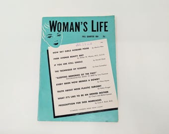 1954 Woman's Life Magazine - Fall Quarter - Small Vintage Magazine