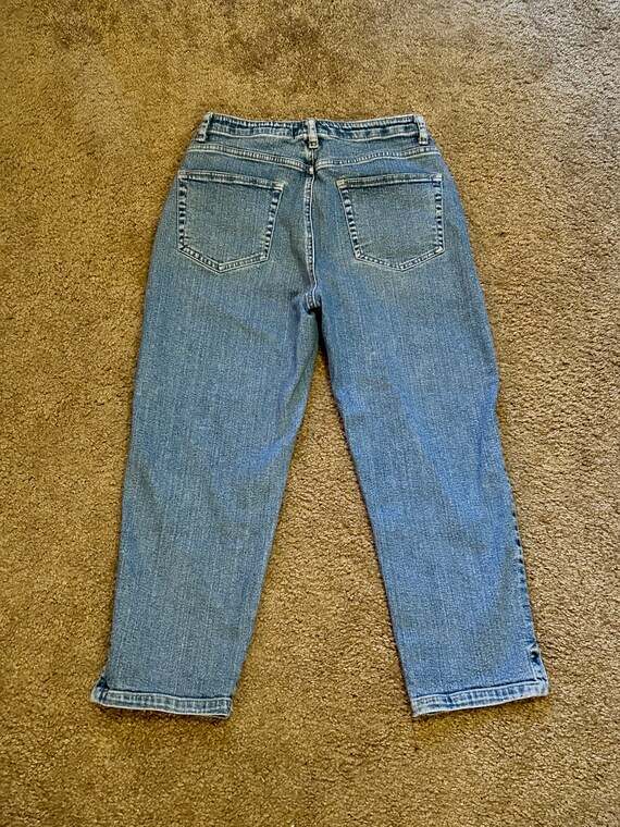 Vintage 80s LIZ WEAR Cropped Jeans Womens sz 6 - image 5