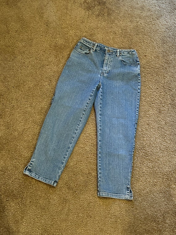 Vintage 80s LIZ WEAR Cropped Jeans Womens sz 6 - image 1