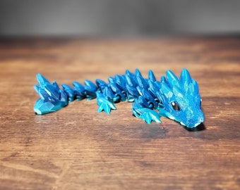 Drago flessibile Baby Gemstone ~ drago adorabile e molto mobile ~ Fidget Toy/Compagno da scrivania