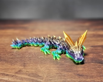 Flexibler Baby Kristall Drache ~ Der niedliche kleine original Biege-Drache ~ Fidget spielzeug